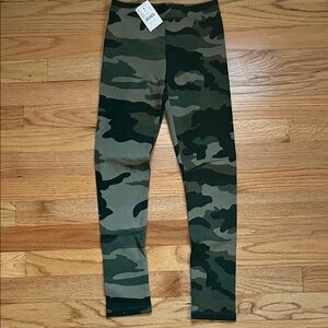NWT Crewcuts Green and Brown Camouflage Leggings